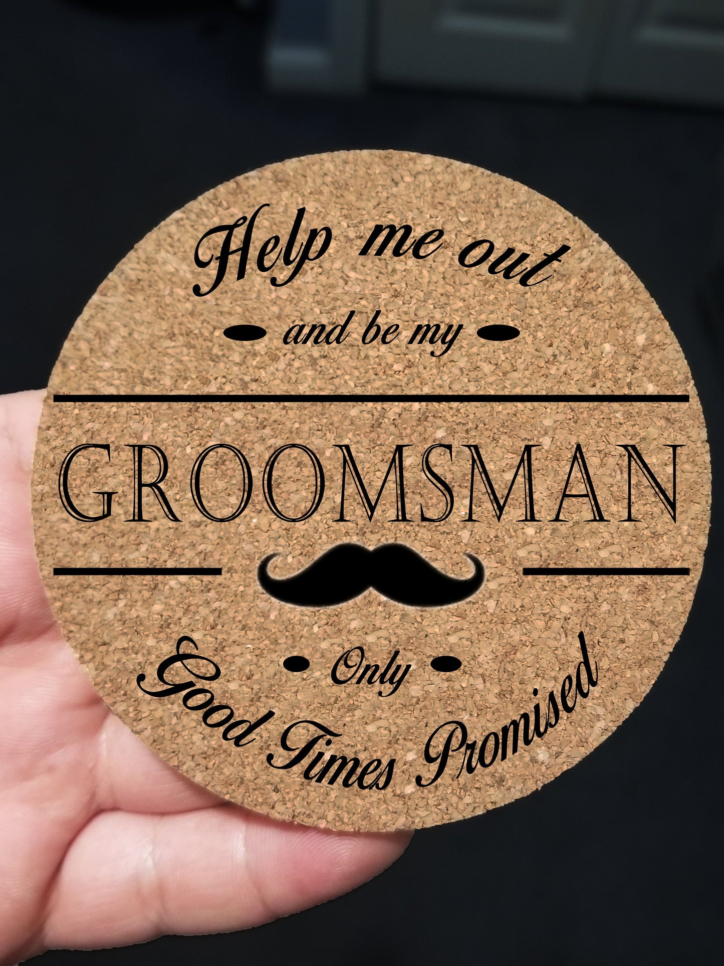 coasters, personalized gift, custom cork coaster, wedding favors, be my groomsman, groomsmen gift idea, groomsmen box, mothers day