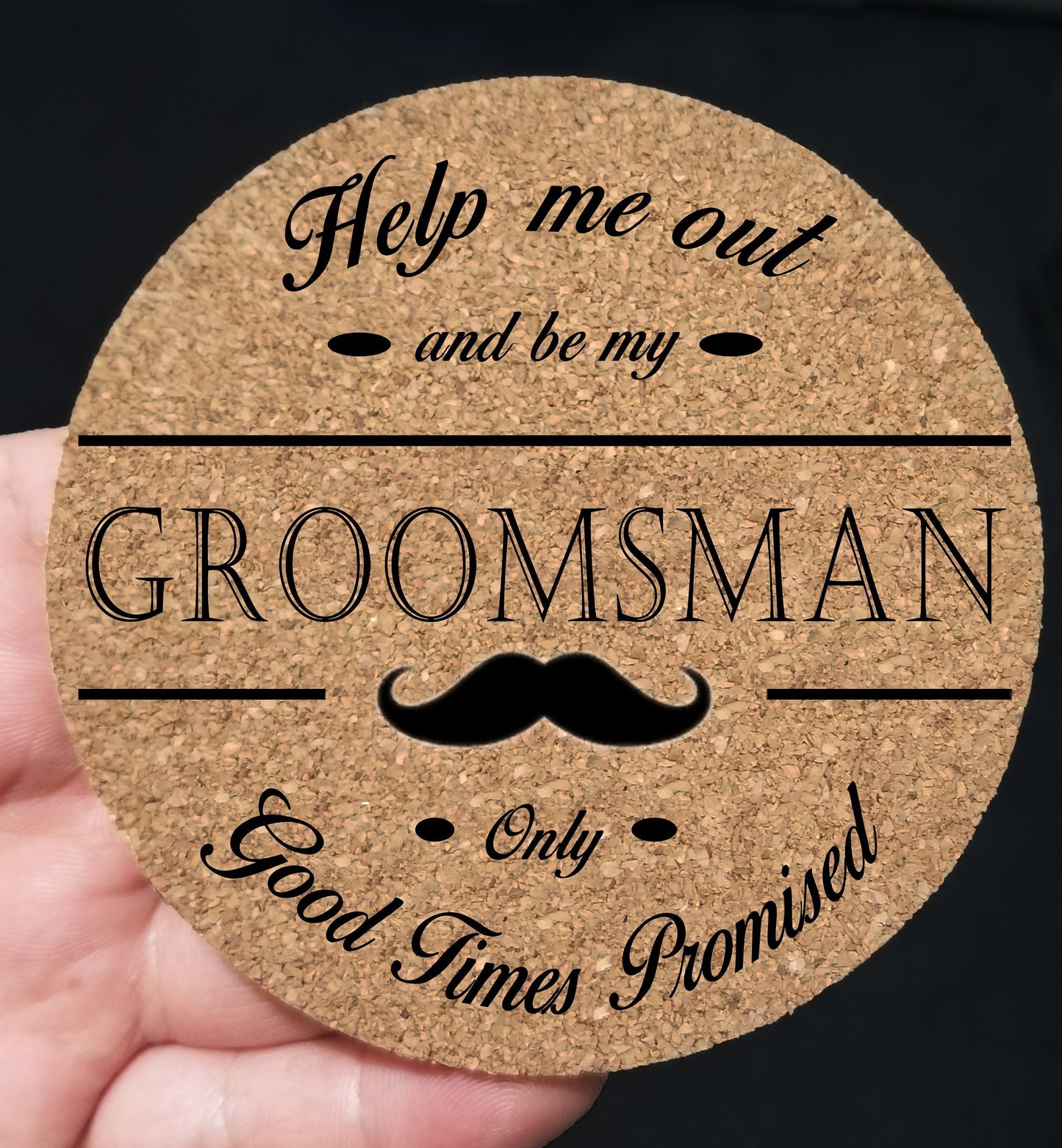 coasters, personalized gift, custom cork coaster, wedding favors, be my groomsman, groomsmen gift idea, groomsmen box, mothers day