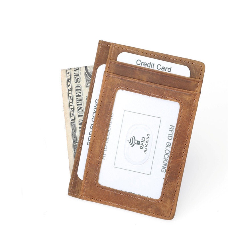 Leather card holder, leather card wallet, minimalist, slim wallet for men, mens gift, groomsmen, card holder wedding, fathers day