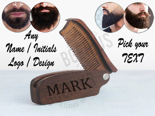 custom comb, beard comb, gifts for husband, groomsmen gift, mens gift, pocket comb, personalized comb, folding comb, beards, fathers day