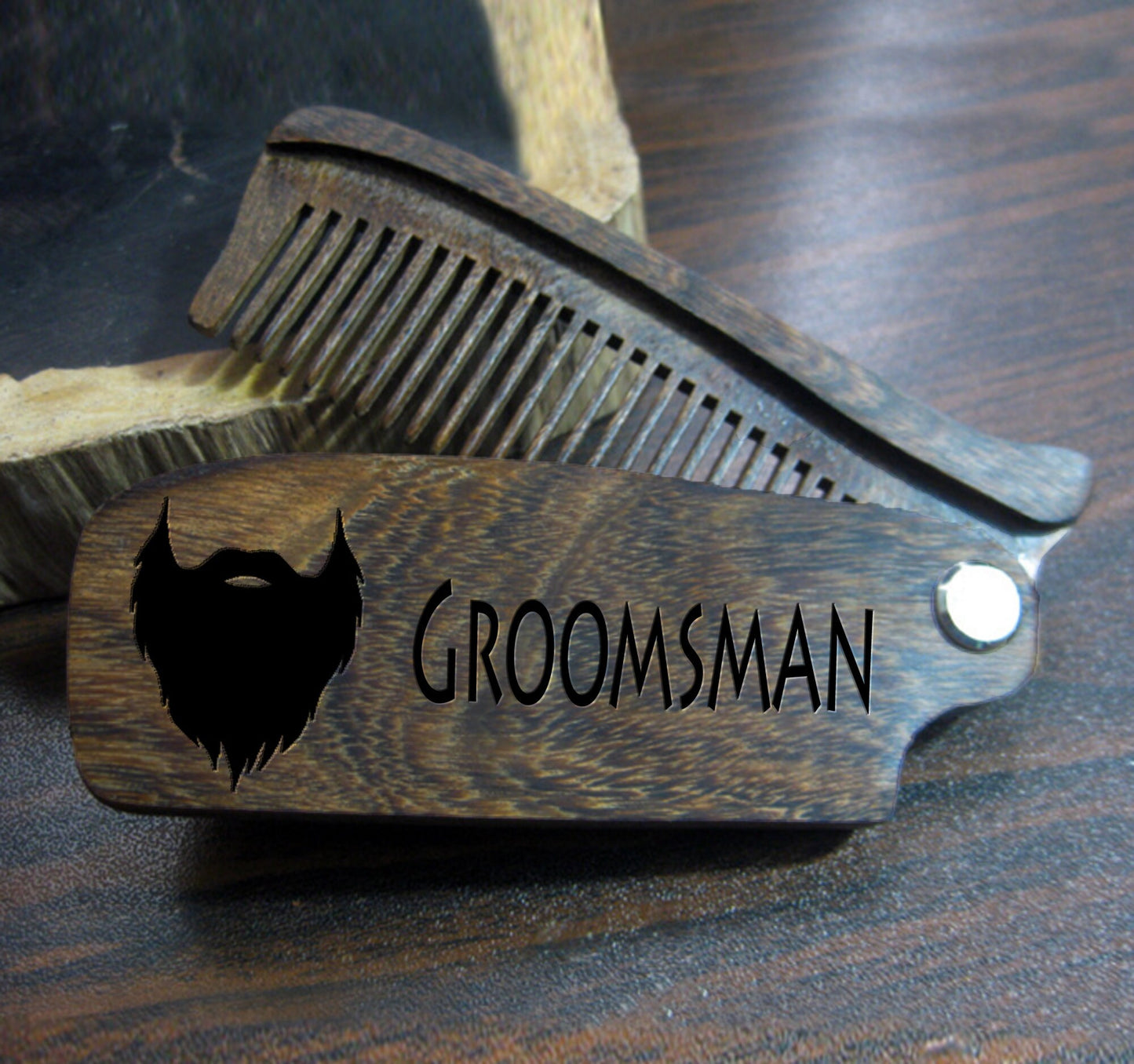 custom comb, beard comb, gifts for husband, groomsmen gift, mens gift, pocket comb, personalized comb, folding comb, beards, fathers day