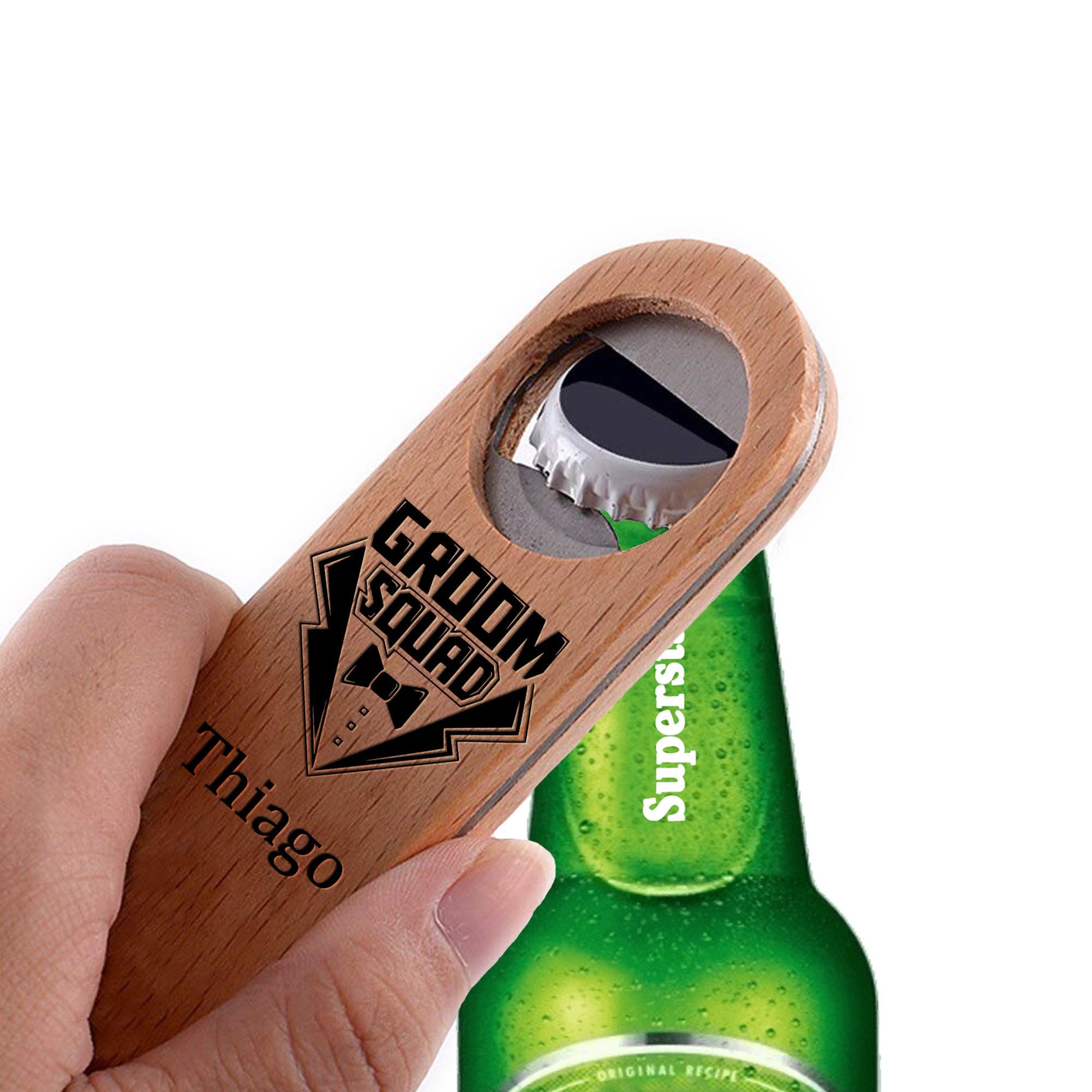 Wooden Bottle Opener | Wooden Beer Opener | SHOPBGENIUS