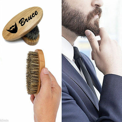 Wooden beard brush, personalized brush, grooming brush, groomsmen gift, mens gift, engraved wooden brush, gift for men, fathers day