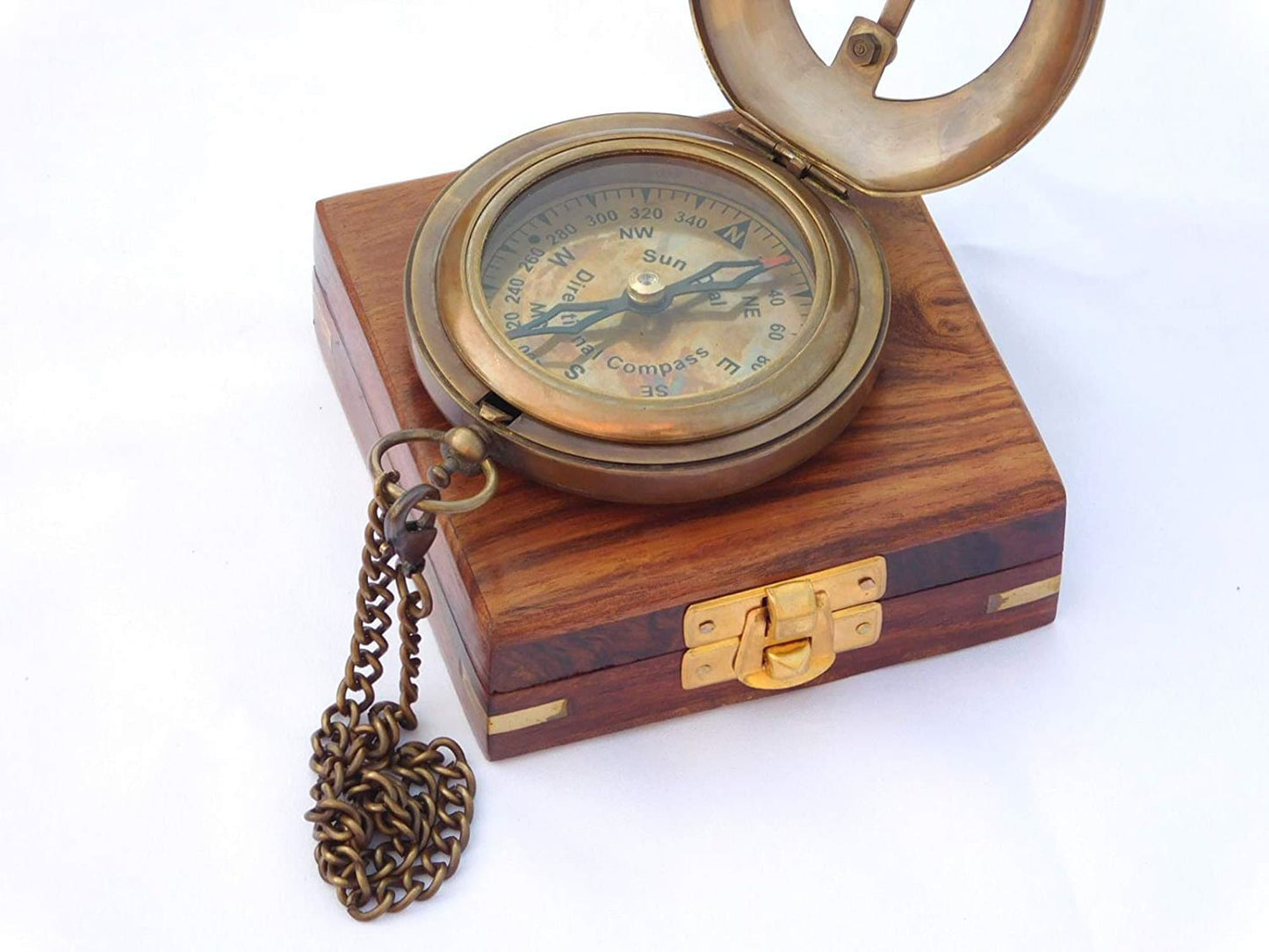 Personalized Compass - Engraved compass - Wood Box / Leather Pouch - Wedding gift, Birthday Gift, Groomsmen gift, Mens Gift, mothers day
