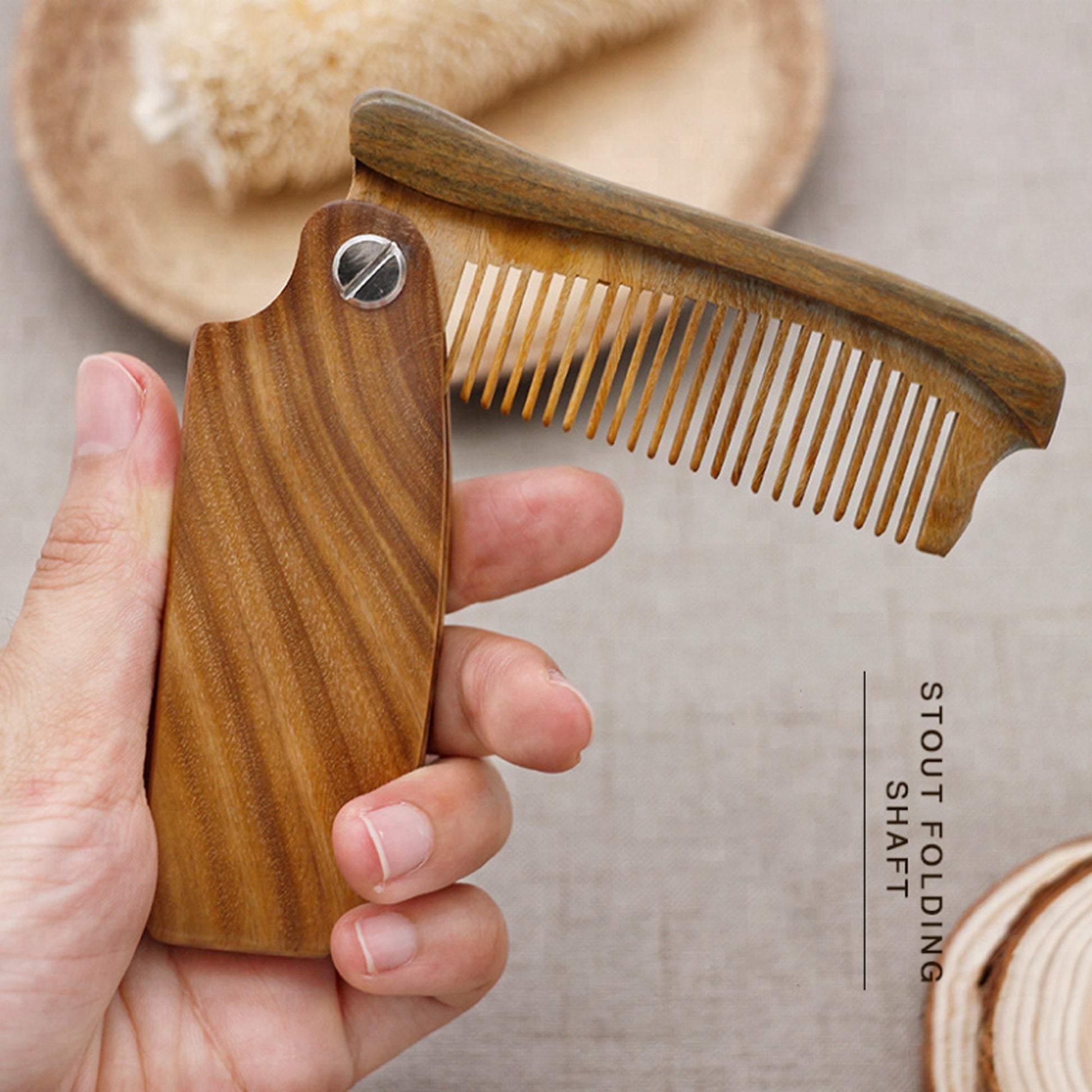 Wooden Folding Comb | Personalized Wooden Comb | SHOPBGENIUS