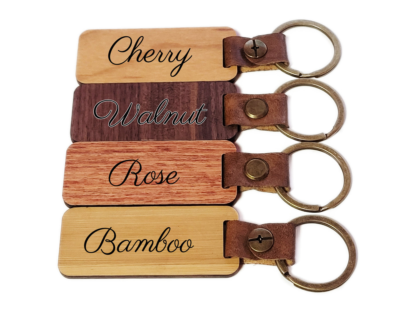Engraved Custom Wood Keychain - 5th Wooden Anniversary Gift for Husband or Wife - Couples gift, Anniversary Gift, Groomsmen Gift