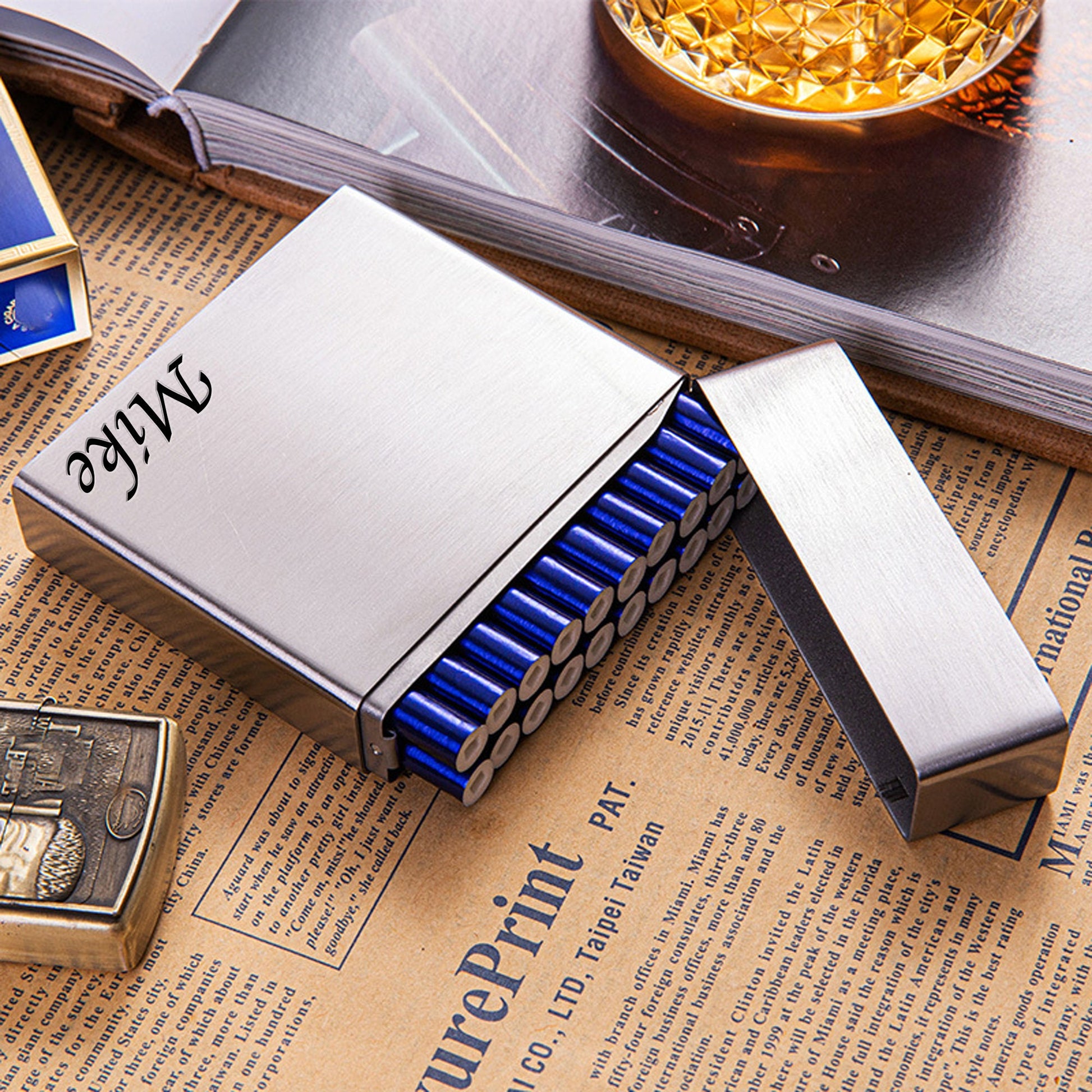 lucite cigarette case Amazon.com: Jushom Acrylic Transparent Cigarette Case, Crystal Clear Portable Cigarette Box with Magnetic Flip Top, Holds 14pcs 85mm Cigarettes (1 PC) : 健康與家庭