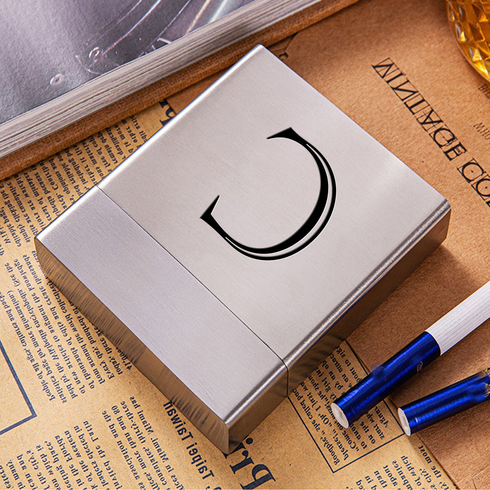 Personalized Cigarette Case, Engraved Cigarette Holder