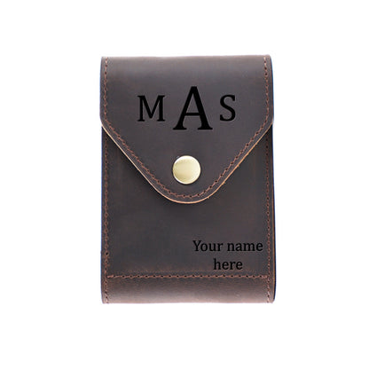 Men's Leather Wallet | Personalized Leather Wallet | SHOPBGENIUS