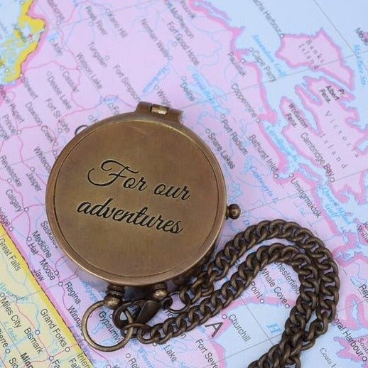 Personalized Compass Anniversary Gifts For Men Brass Compass Birthday Gift For Dad Groomsmen Gift For Him Christmas Gifts For Him, Christmas