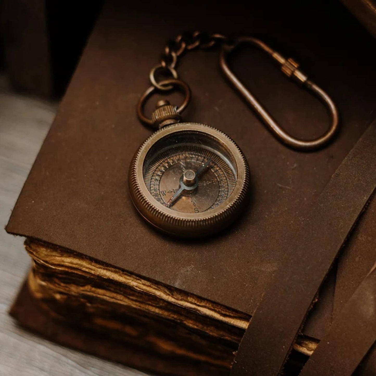 Engraved Nautical Compass