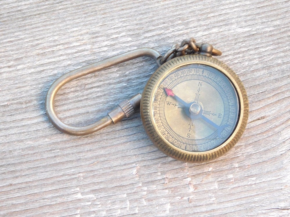 Engraved Nautical Compass