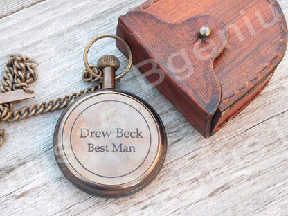 Pocket Watch, Engraved Watch, Wedding Gifts, Groomsmen Gift, Gift for Groom, Personalized Watch, Custom Watch, Mens Gift, Corporate Gifts