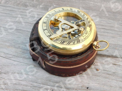 Compass, Sundial Compass, Personalized Compass, Wedding Gift, Mens Gift, Corporate Gift, Custom Compass, Groomsmen Gift, mothers day