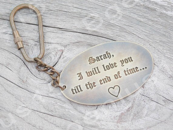 Engraved keychain, personalized keychain, custom keyring, bridesmaid, metal keychain, groomsmen gifts, corporate gifts, wedding keepsake